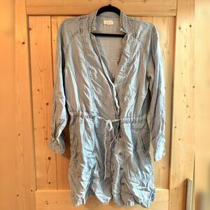 Lou & Grey Denim Style Wrap Casual Dress/ Jumper